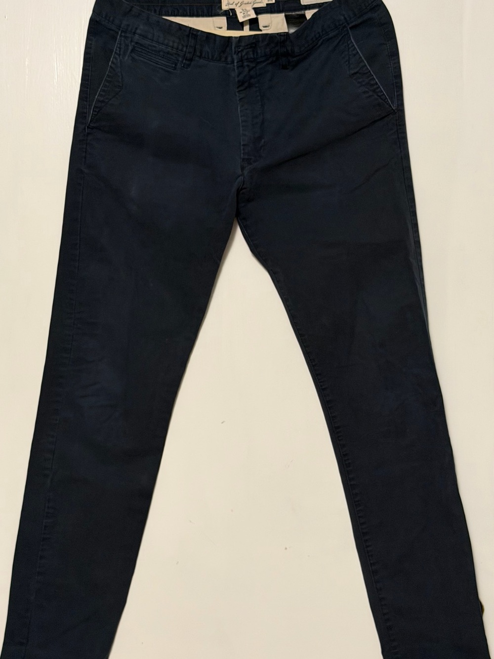 H&M Label of Graded Goods Dark Navy Skinny Fit Chinos - 34x31.5